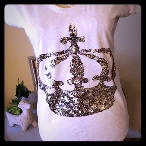 Express Sequin Crown Tee